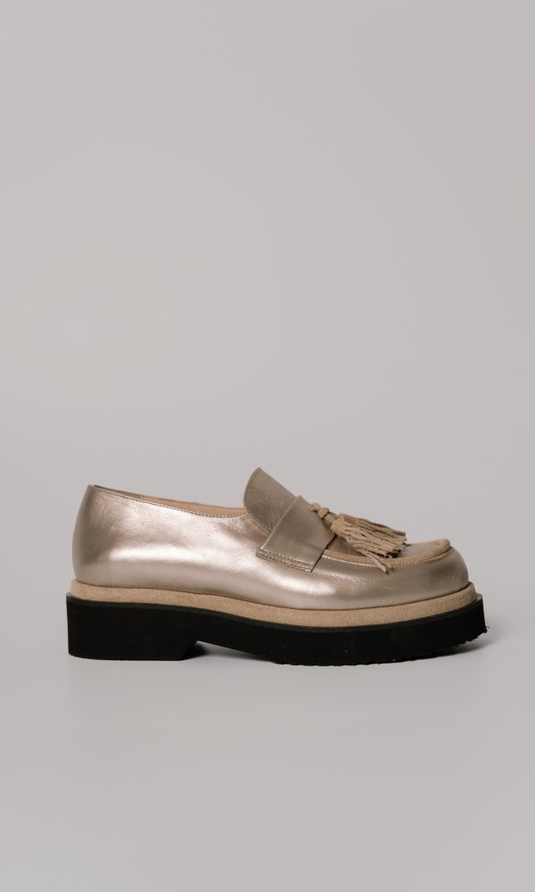 Χρυσαφί Δερμάτινα Loafers