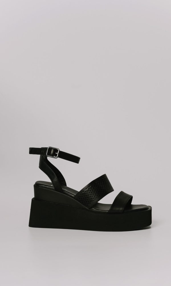 Μαύρα Δερμάτινα Flatforms