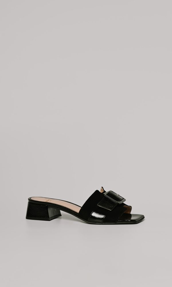 Μαύρα Δερμάτινα Mules