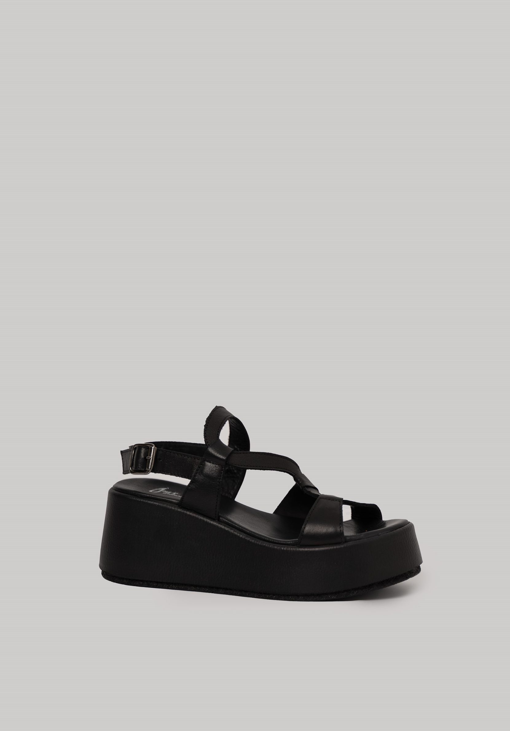 Μαύρα Δερμάτινα Flatforms