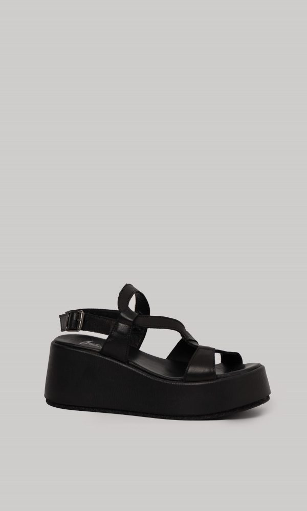 Μαύρα Δερμάτινα Flatforms