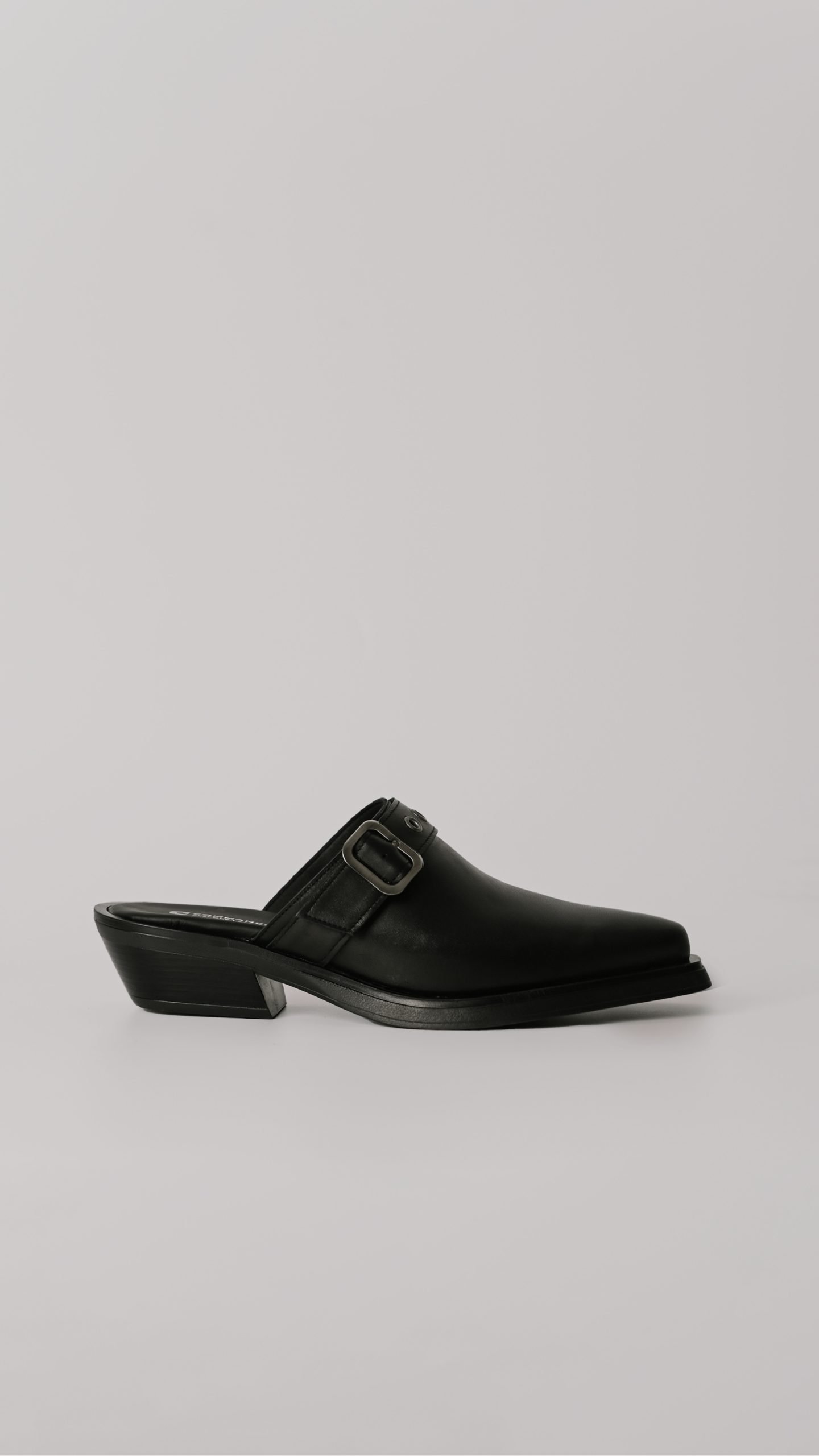 Μαύρα Δερμάτινα Cowboy Mules