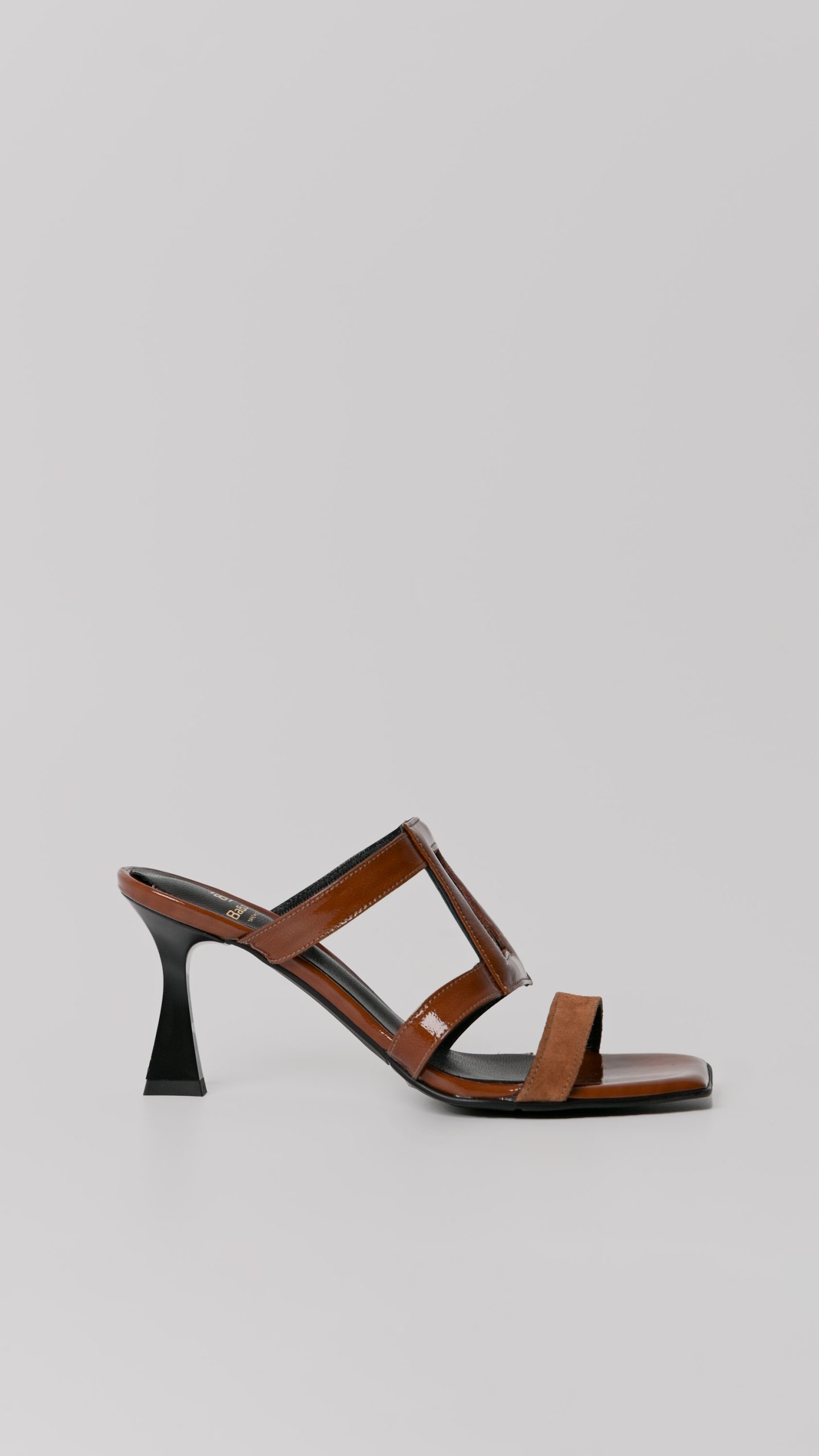 Καφέ Δερμάτινα Mules