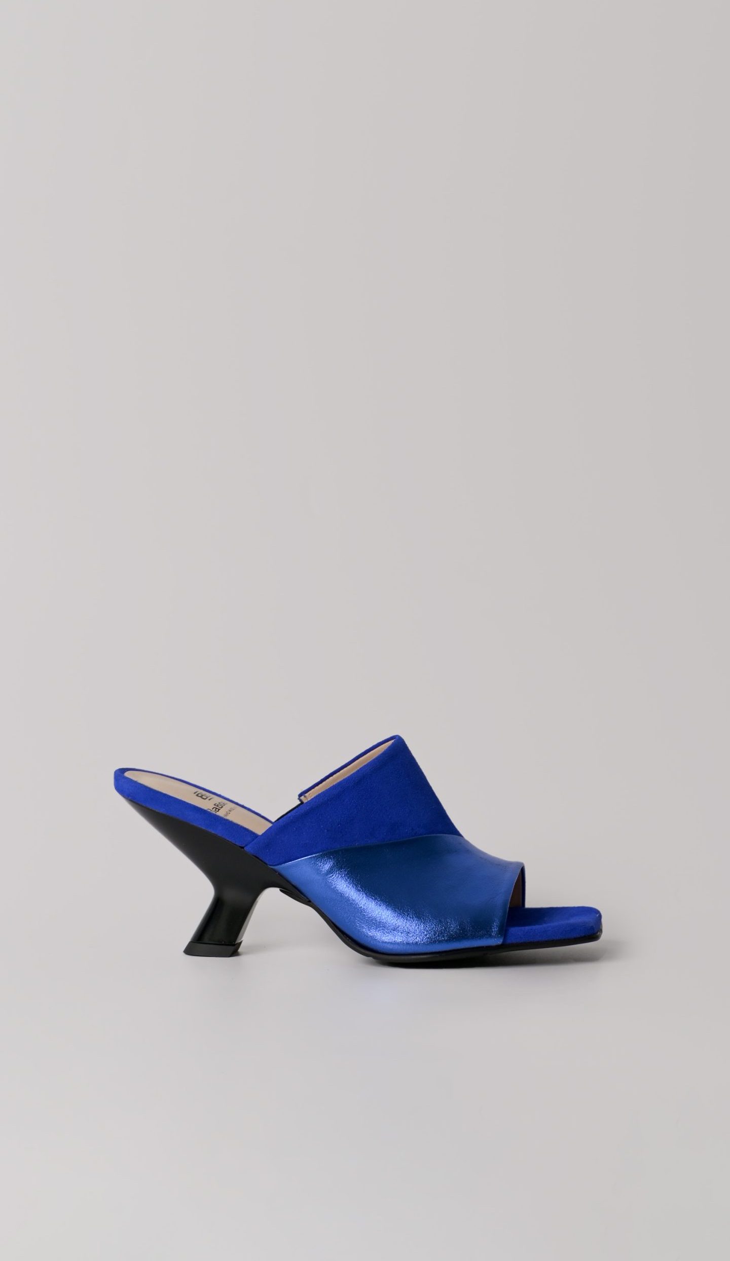 Mπλε Δερμάτινα Mules