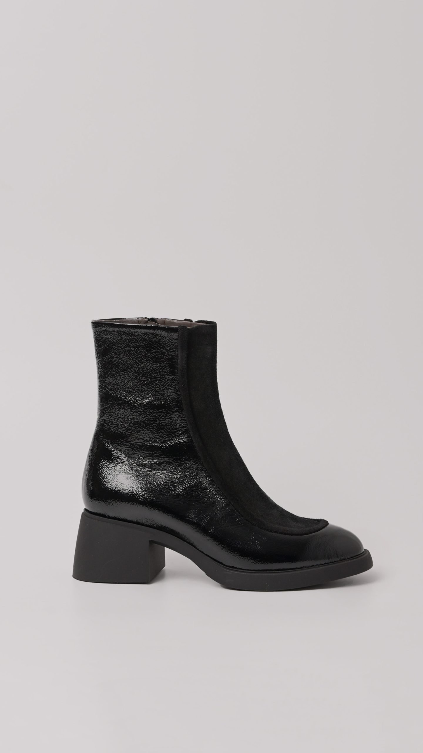 Μαύρα Λουστρίνι Ankle Boots