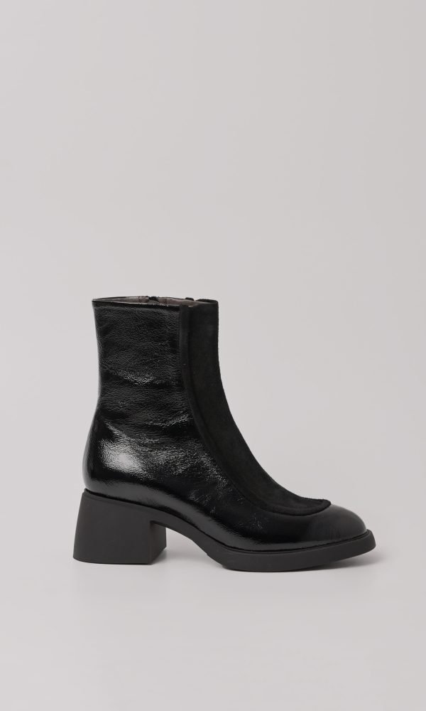 Μαύρα Λουστρίνι Ankle Boots