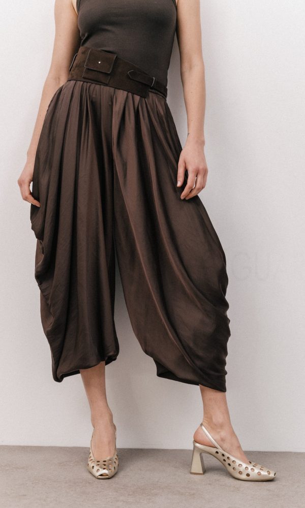 Χρυσές Δερμάτινες Slingback Γόβες