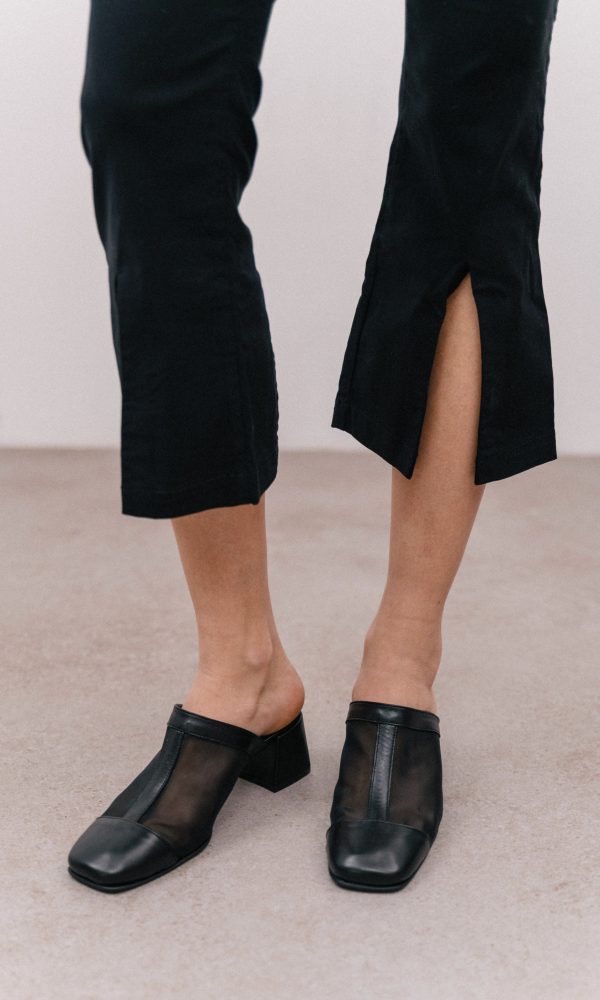 Μαύρα Τετράγωνα Φιλτιρέ Mules