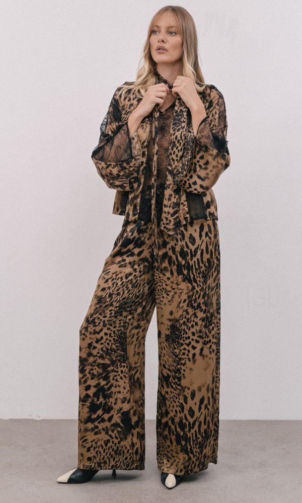 Animal Print Παντελόνα