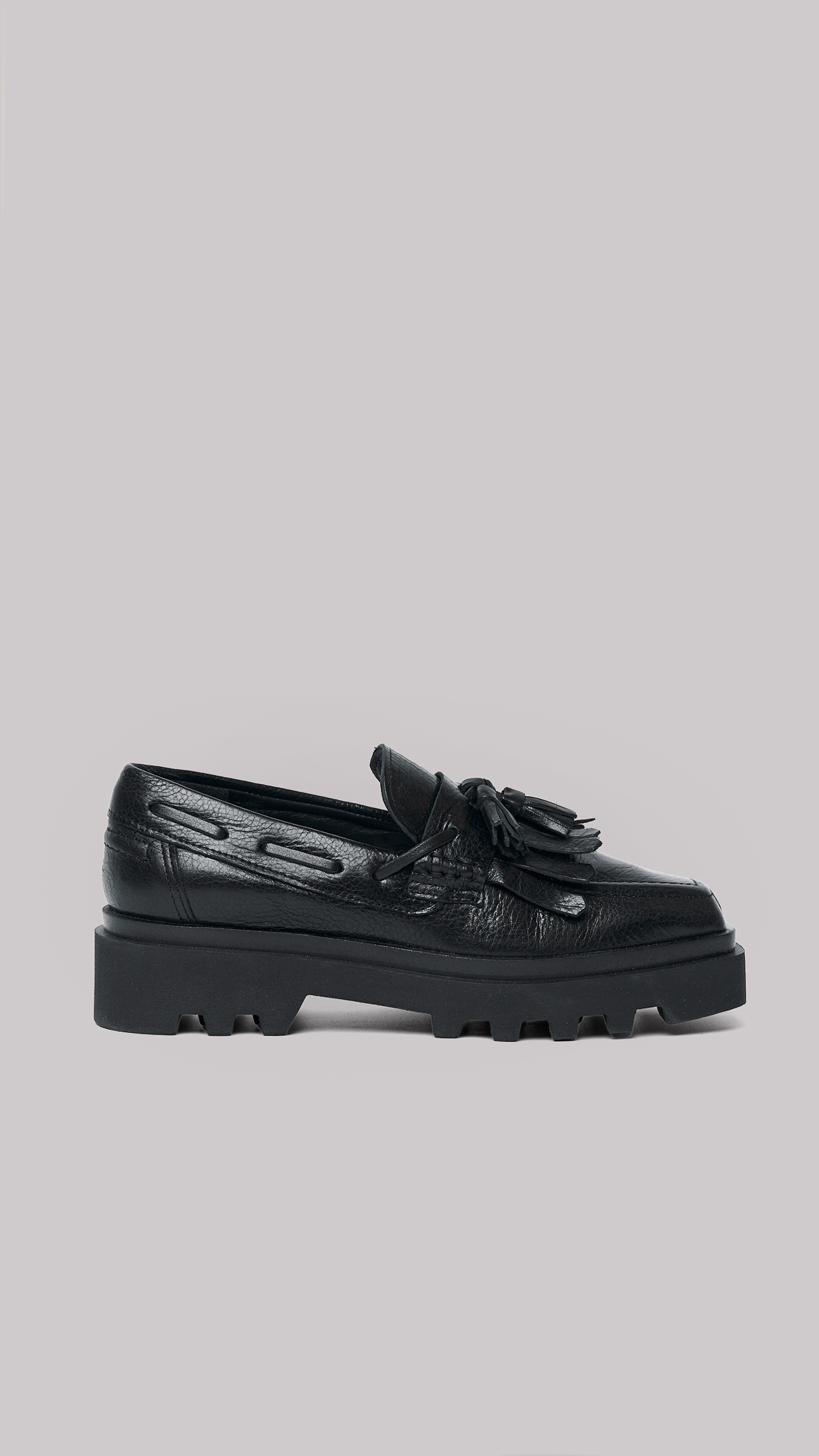 Μαύρα Δερμάτινα Loafers