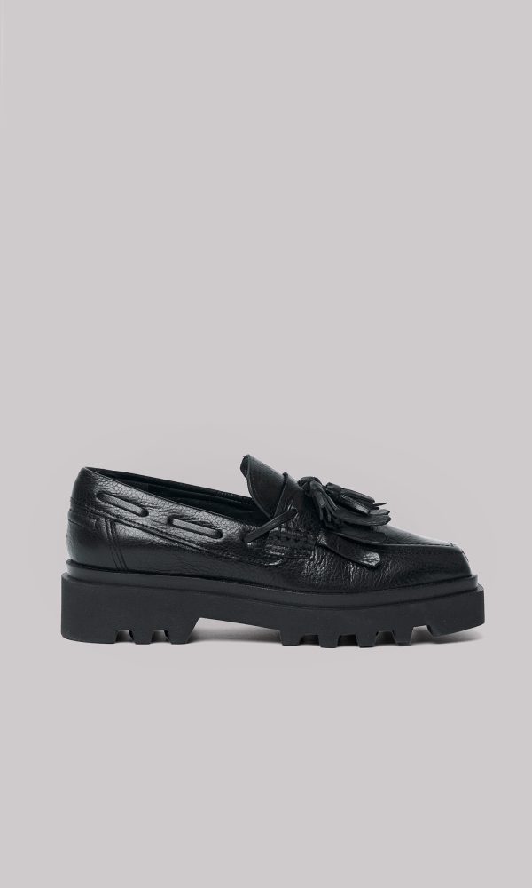Μαύρα Δερμάτινα Loafers
