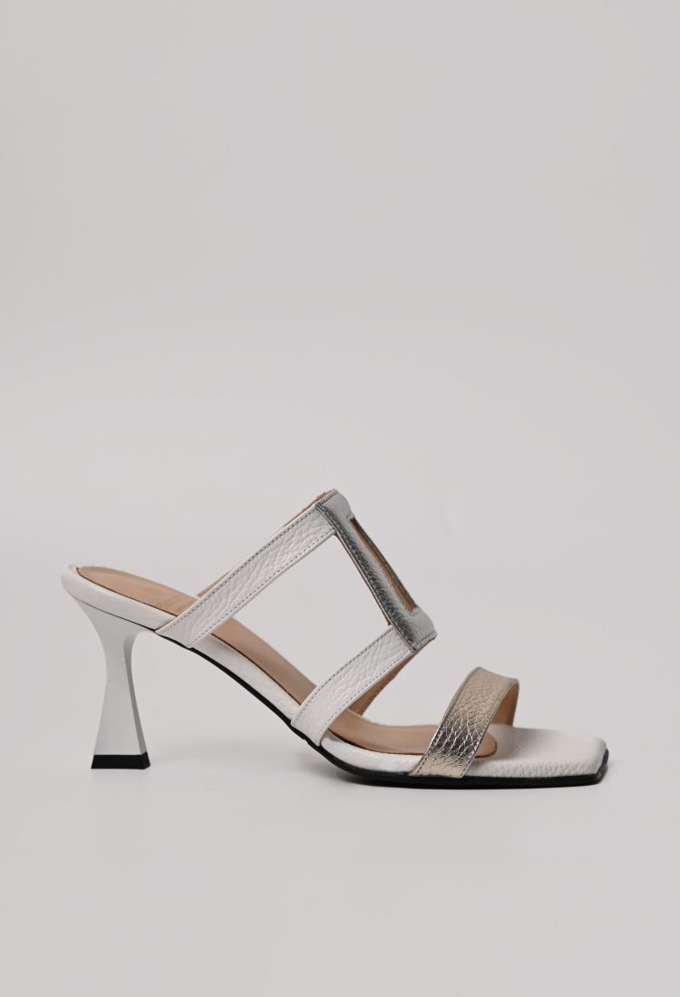Λευκά Δερμάτινα Mules