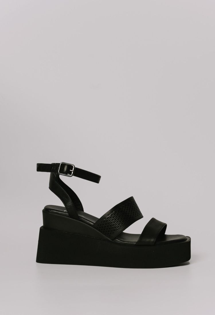 Μαύρα Δερμάτινα Flatforms