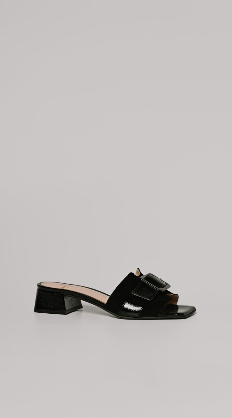 Μαύρα Δερμάτινα Mules